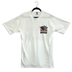 NHIS Inaugural 1990 Season Heavyweight T-Shirt Vintage Men's Sz L White USA RP